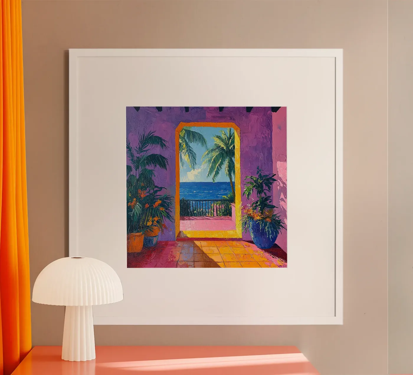 Open View Awaits poster by Nikis Art Studio