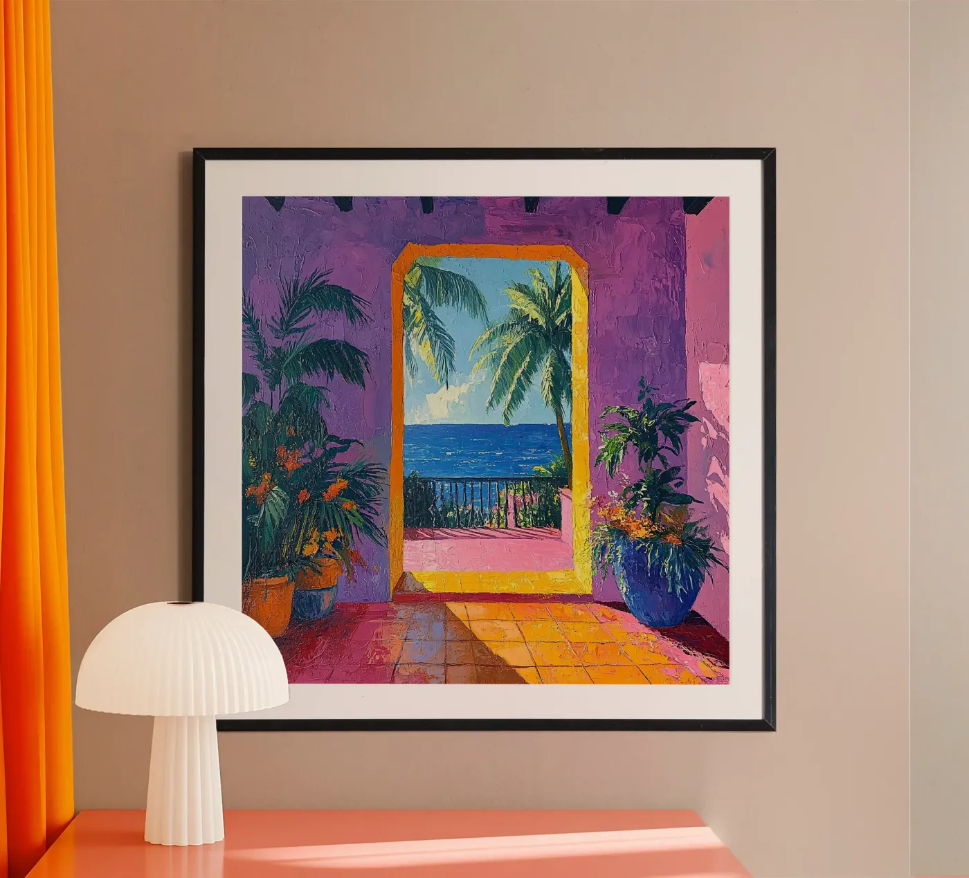 Open View Awaits poster by Nikis Art Studio