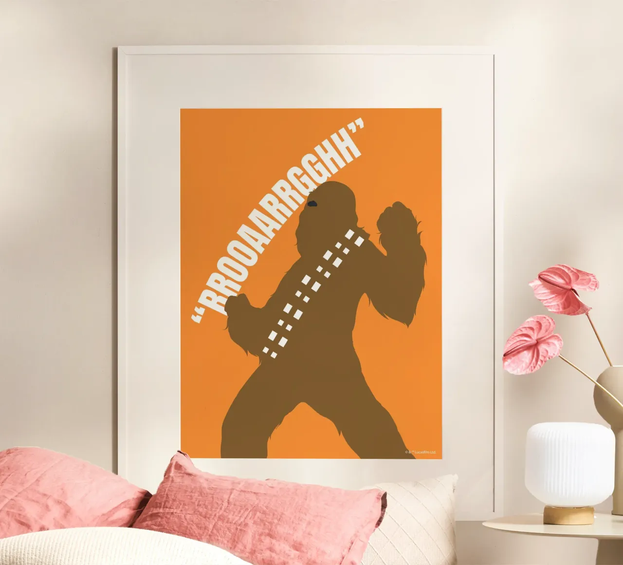 CHEWBACCA poster con telaio in plastica da Star Wars