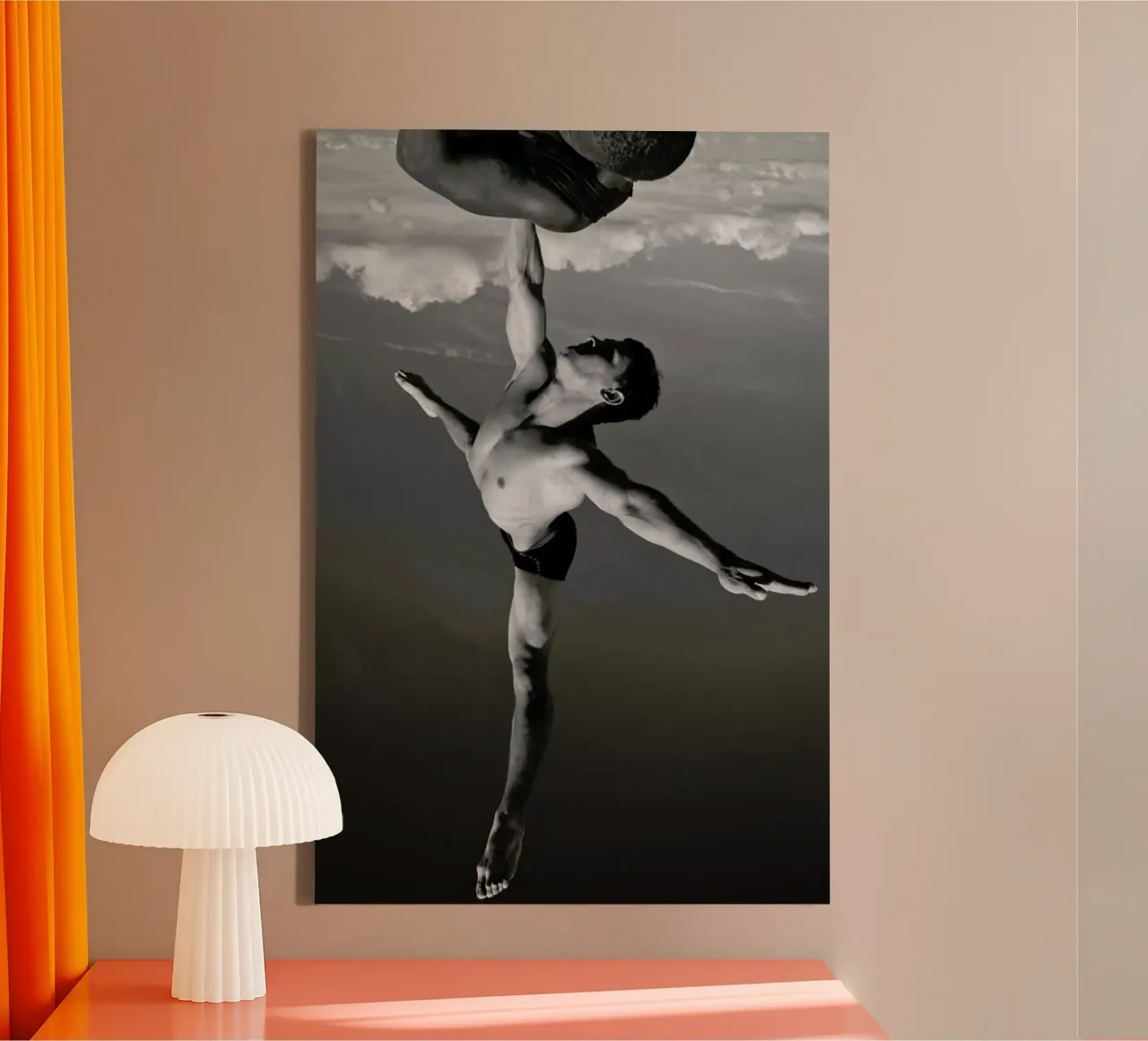 Cuban Athlete 1 -  Francisco Ross canvas met Baklijst van Pictufy