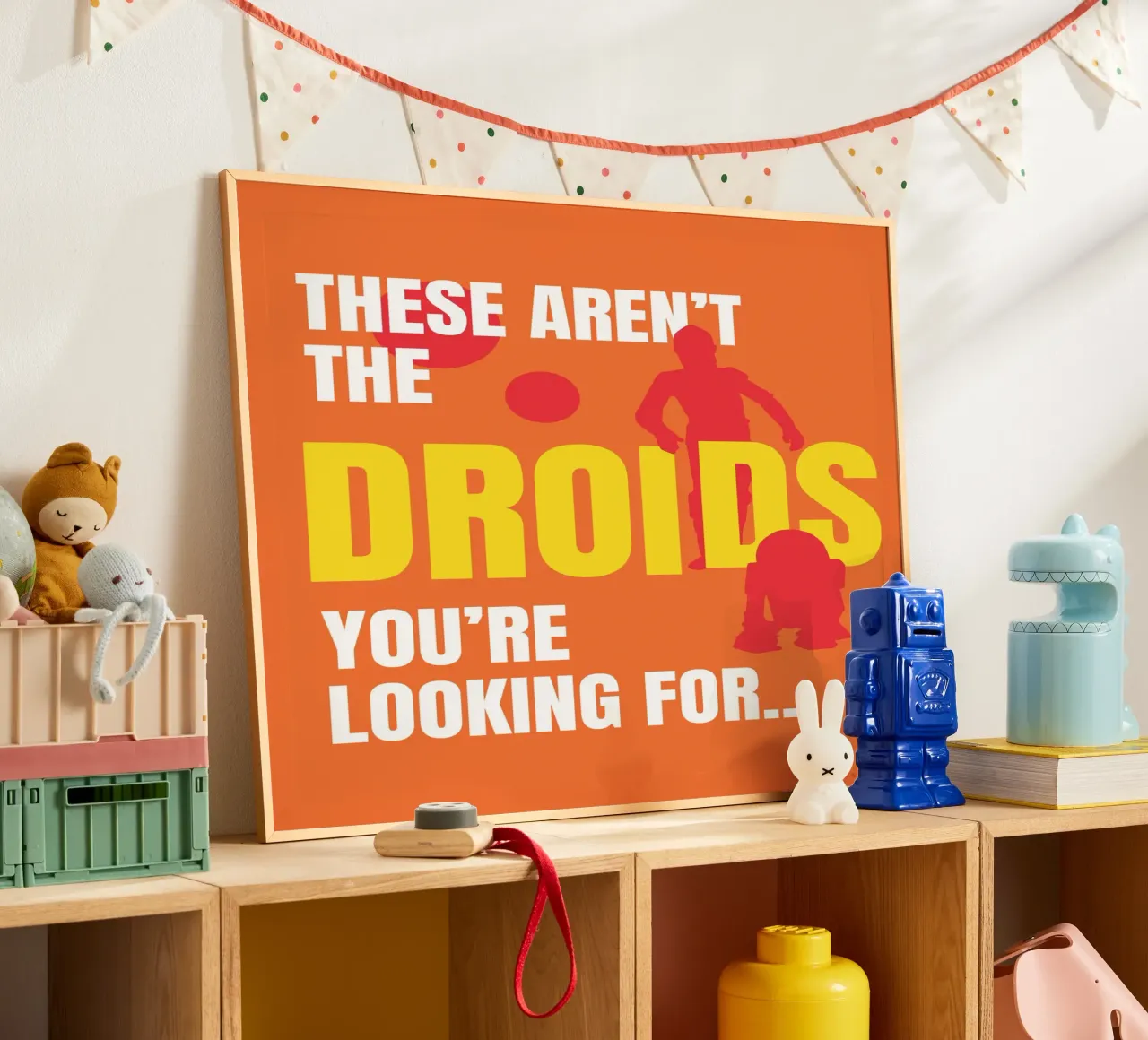 DROIDS poster con telaio in alluminio da Star Wars