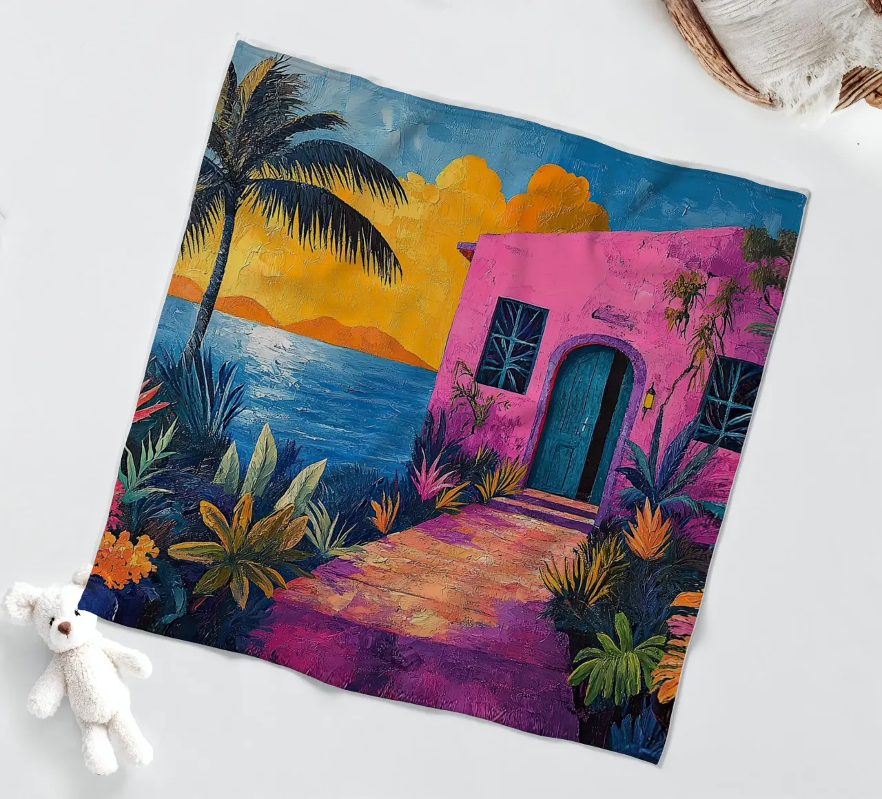 Sea and Sky Unveiled coperta in pile da Nikis Art Studio