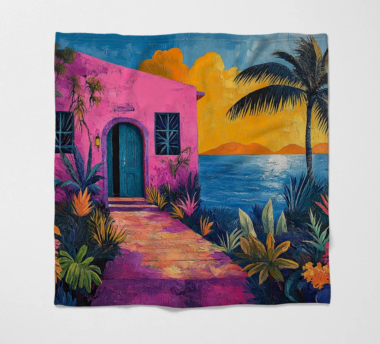 Sea and Sky Unveiled coperta in pile da Nikis Art Studio