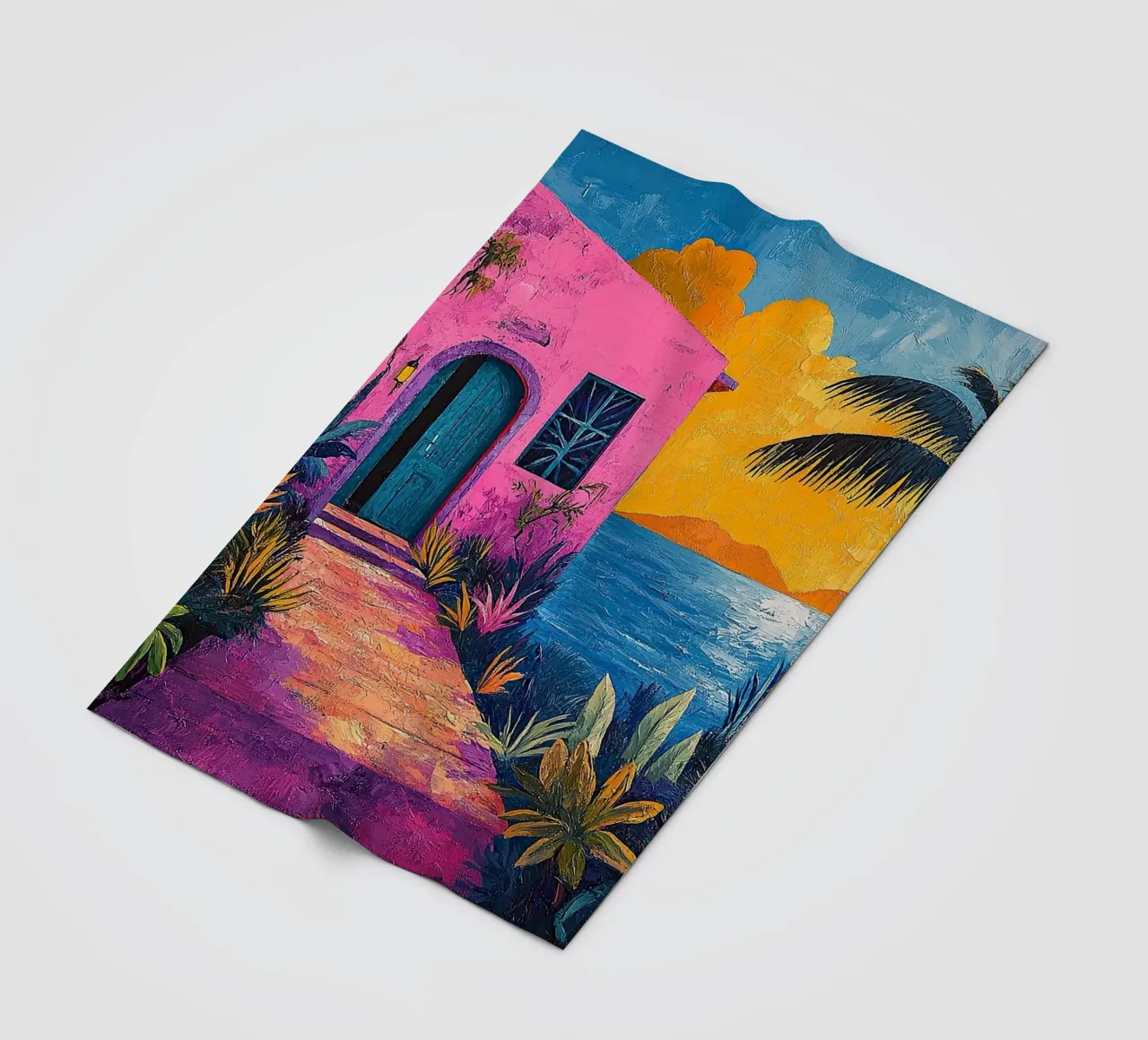 Sea and Sky Unveiled coperta in pile da Nikis Art Studio