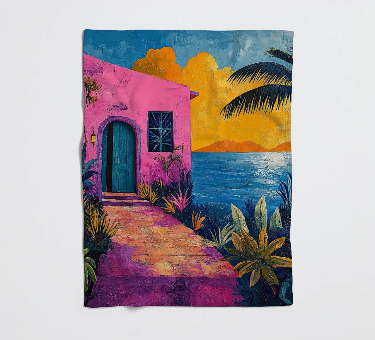 Sea and Sky Unveiled coperta in pile da Nikis Art Studio