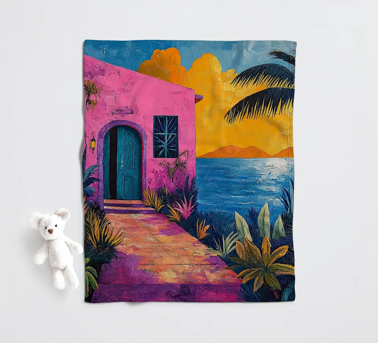 Sea and Sky Unveiled coperta in pile da Nikis Art Studio