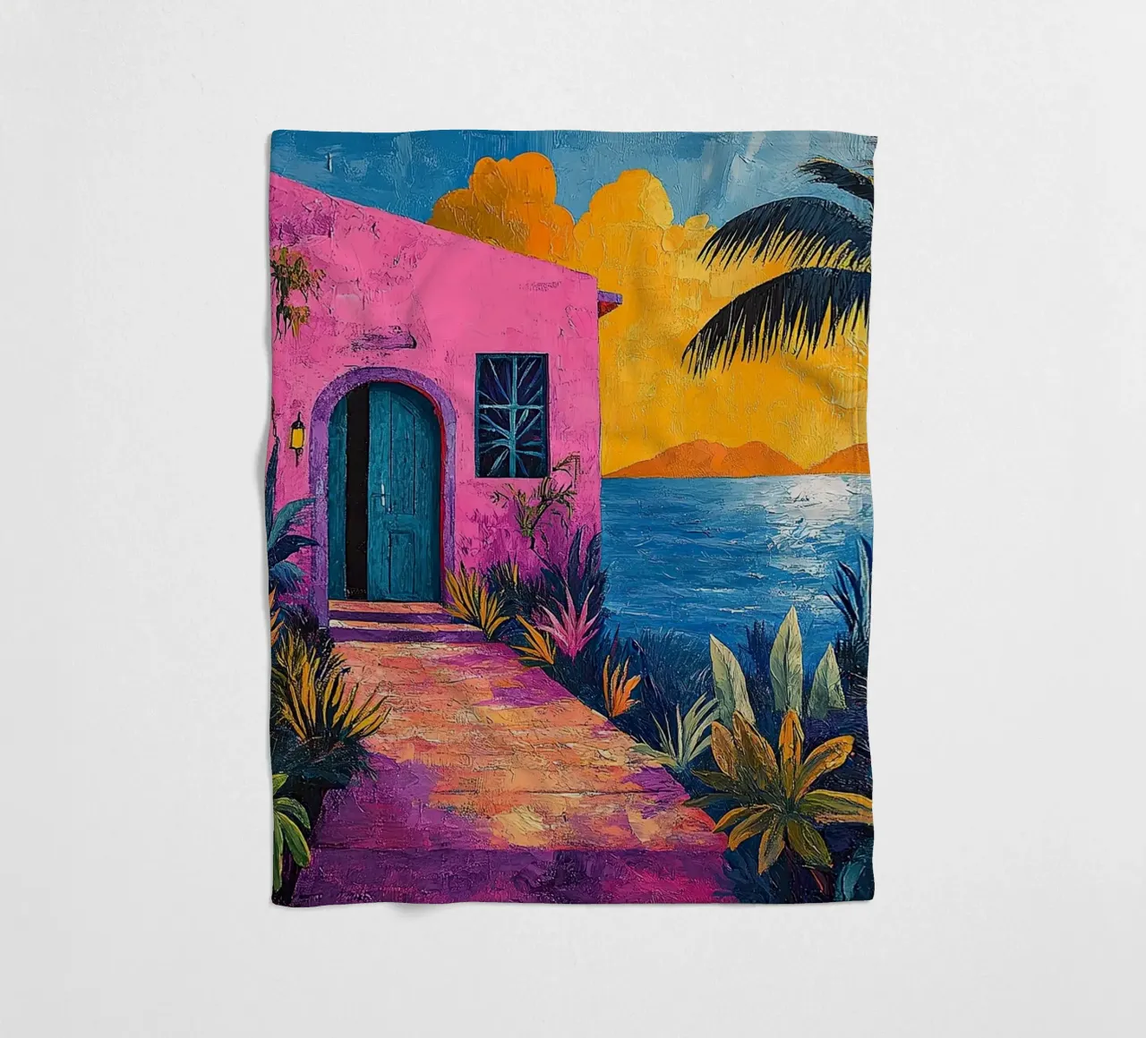 Sea and Sky Unveiled coperta in pile da Nikis Art Studio
