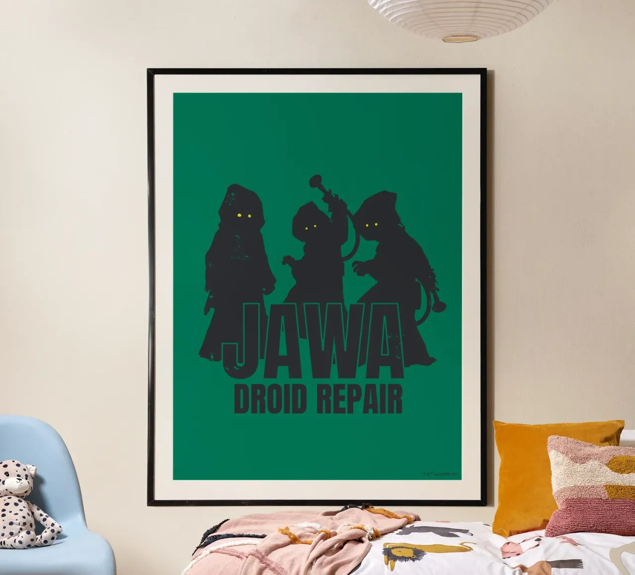 JAWA - DROID REPAIR poster con telaio in plastica da Star Wars