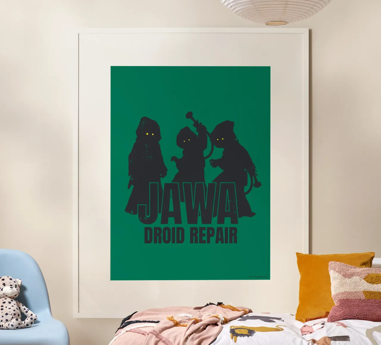 JAWA - DROID REPAIR poster con telaio in plastica da Star Wars