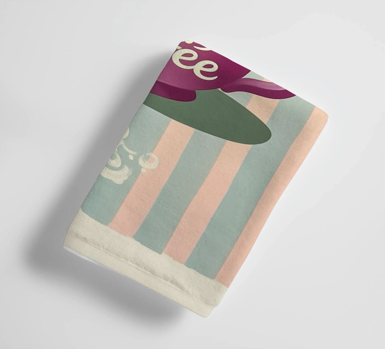 "Kaffee-Dame" Retro Charme Handtuch von Carinaprint