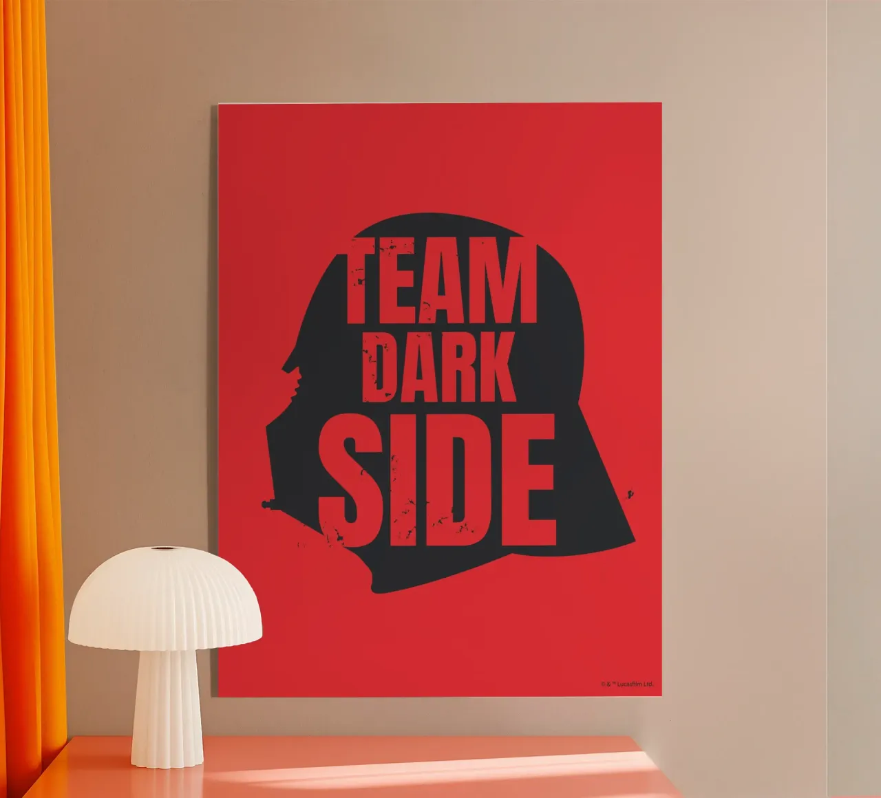 TEAM DARK SIDE acryl van Star Wars
