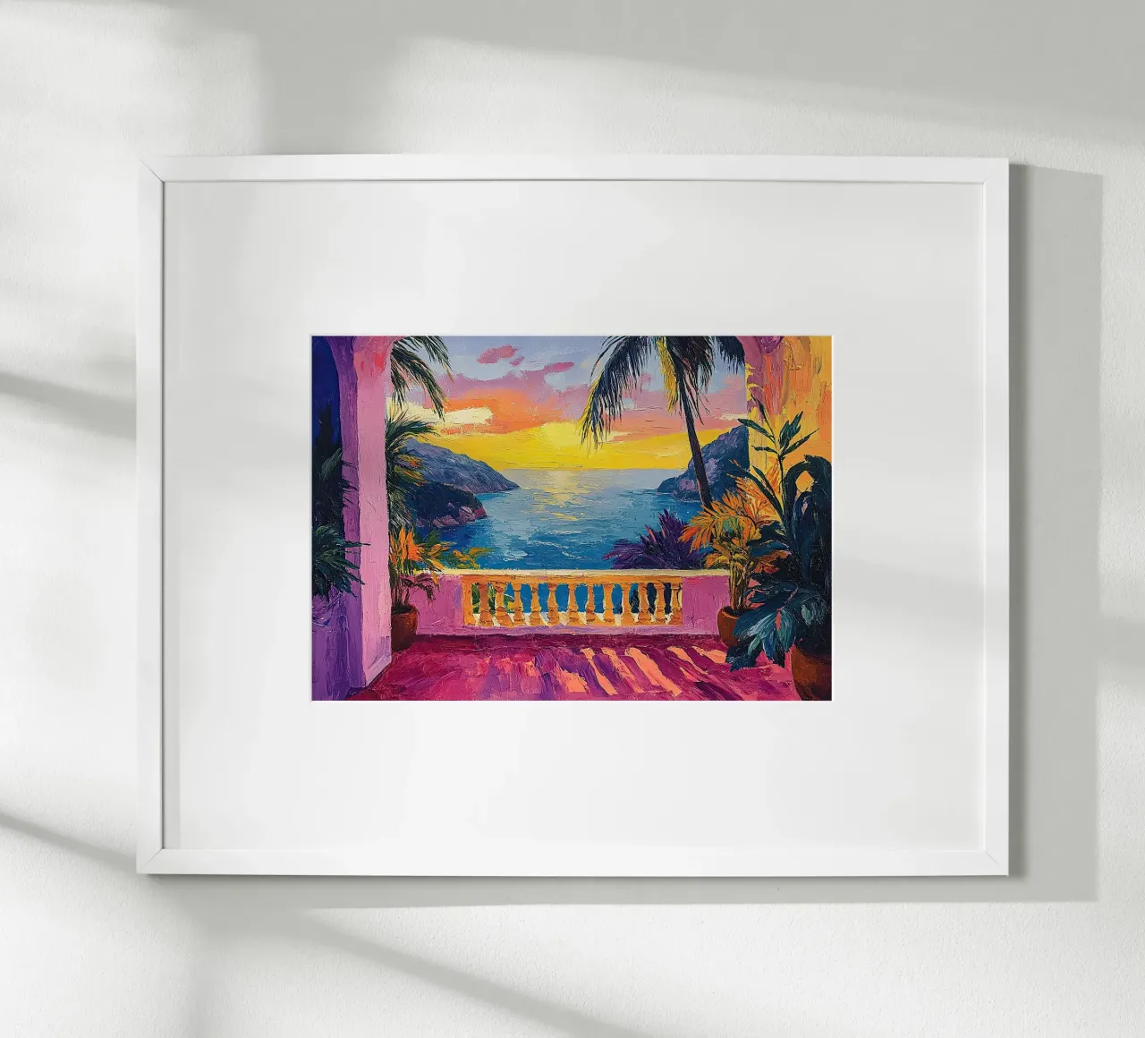 Painted Light and Air poster con telaio in alluminio da Nikis Art Studio