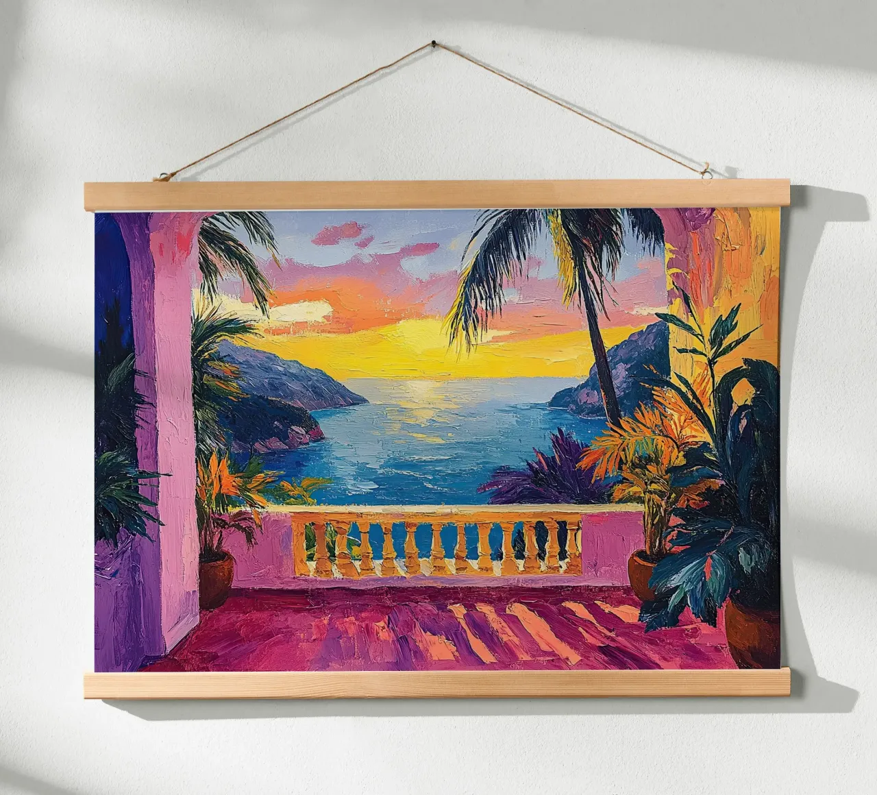 Painted Light and Air poster con telaio in alluminio da Nikis Art Studio