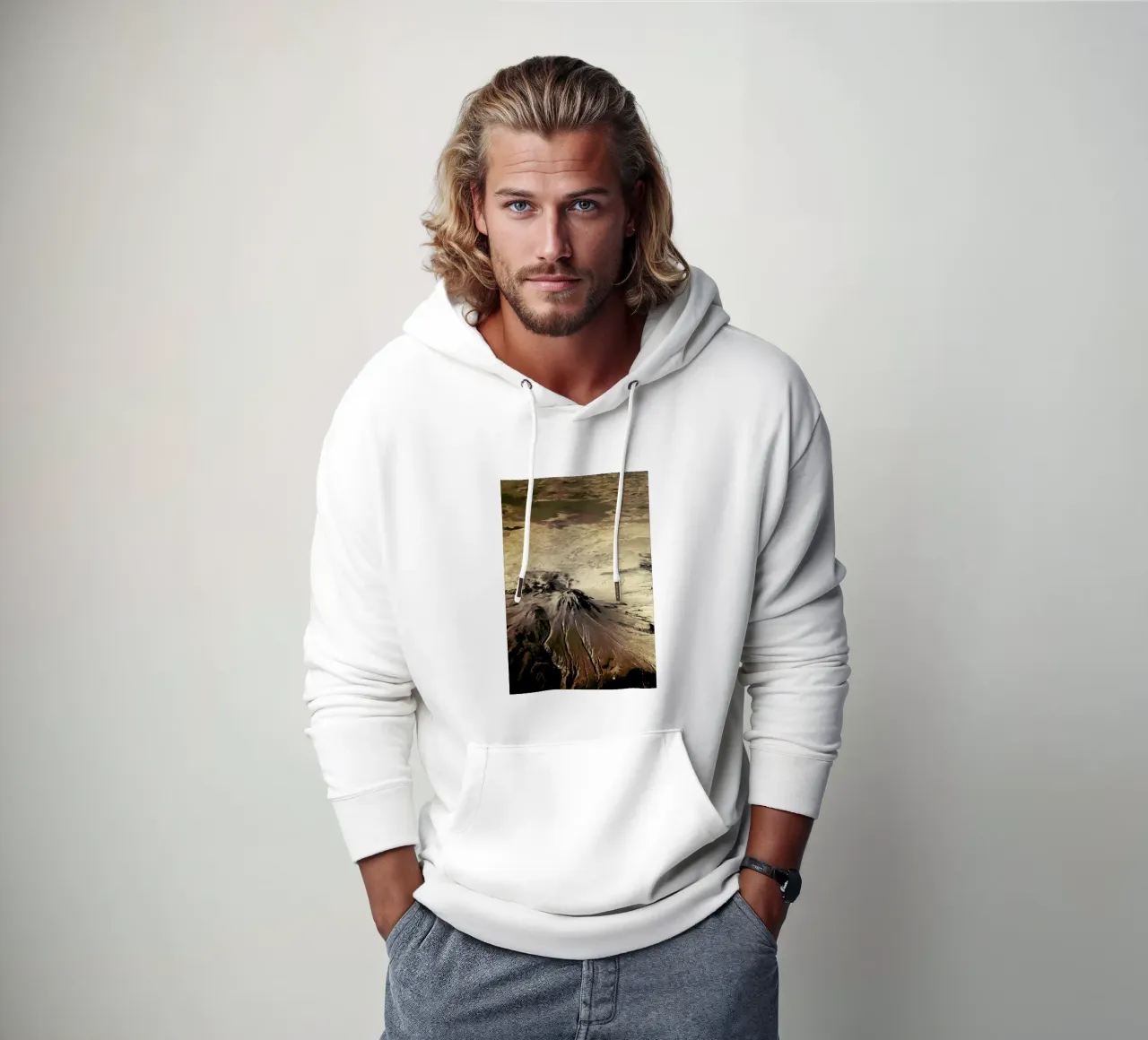 The Mountain felpa con cappuccio da Pale Grain