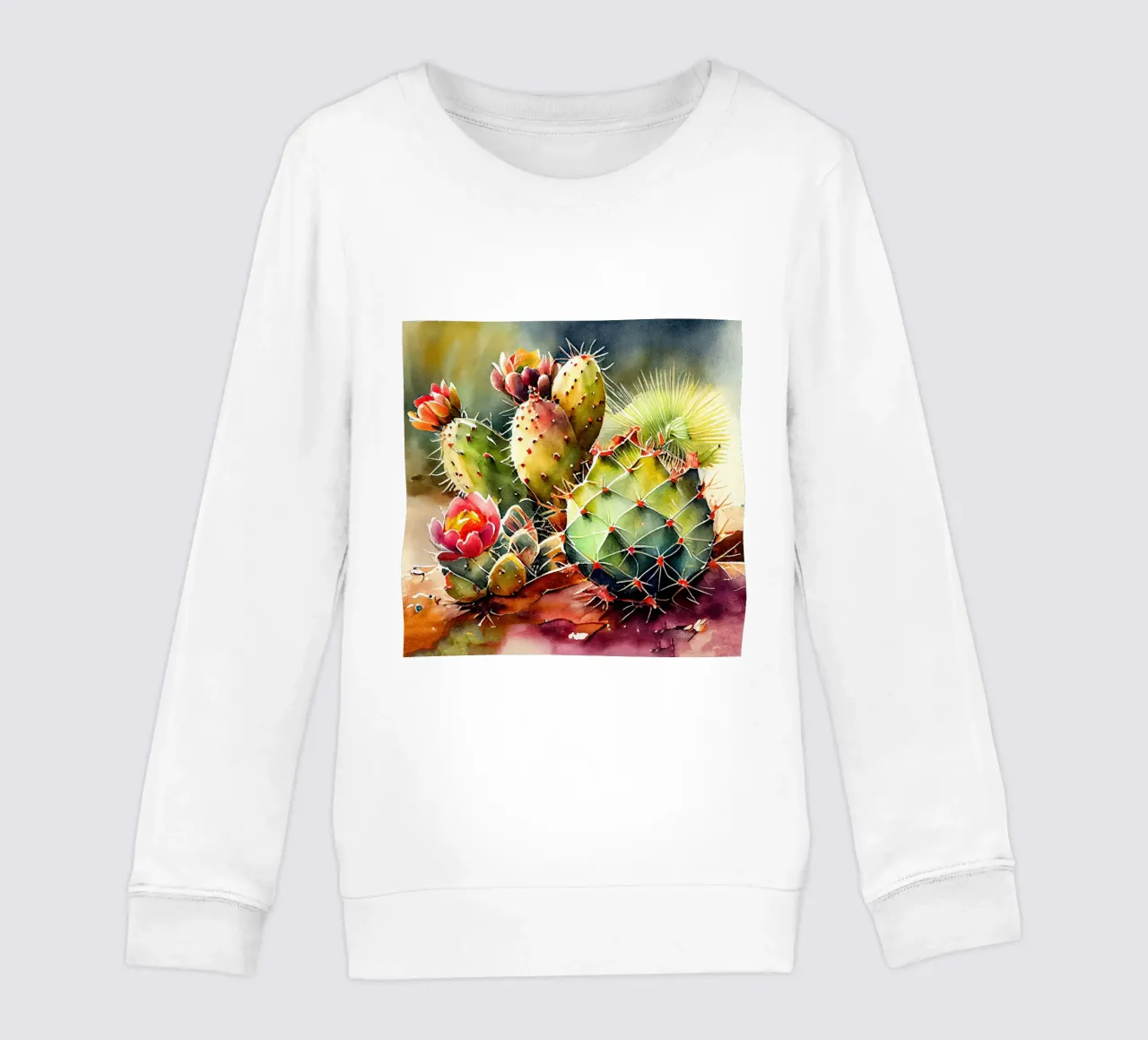l'arte delle piante grasse e dei cactus felpa bambino da Justyna Jaszke JBJart