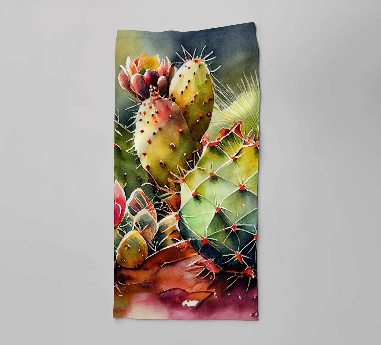 l'arte delle piante grasse e dei cactus asciugamano da bagno da Justyna Jaszke JBJart