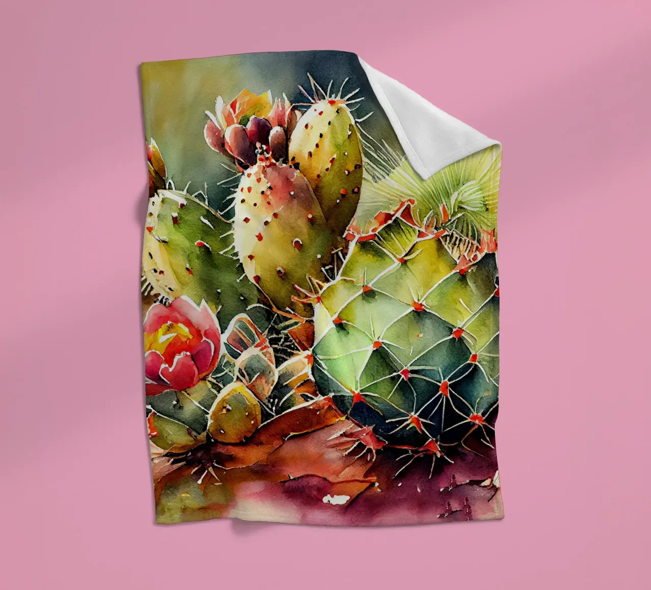 l'arte delle piante grasse e dei cactus coperta in pile da Justyna Jaszke JBJart