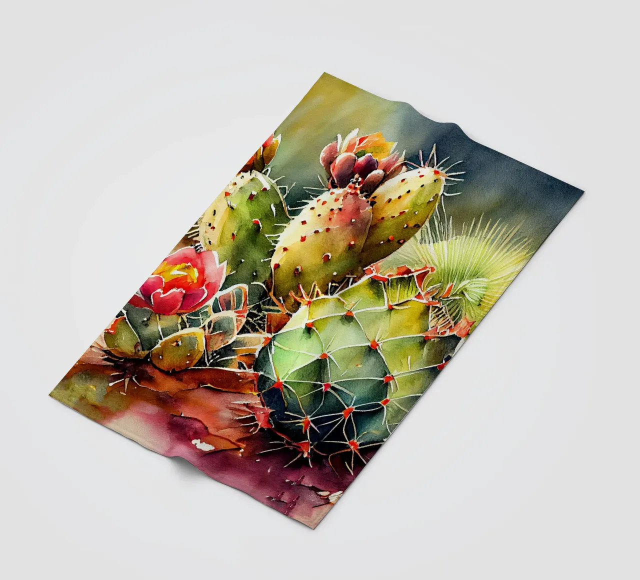 l'arte delle piante grasse e dei cactus coperta in pile da Justyna Jaszke JBJart