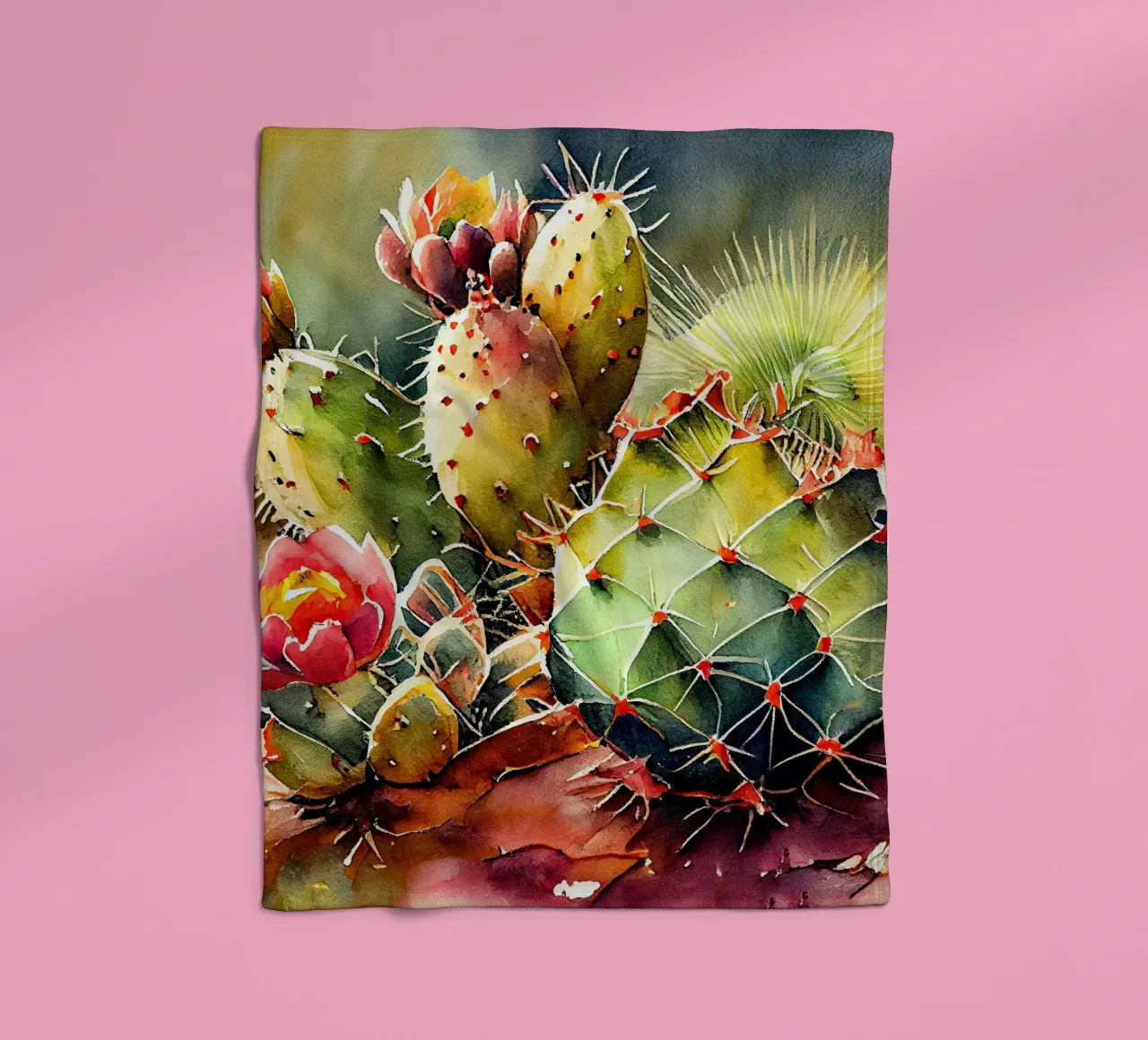 l'arte delle piante grasse e dei cactus coperta in pile da Justyna Jaszke JBJart