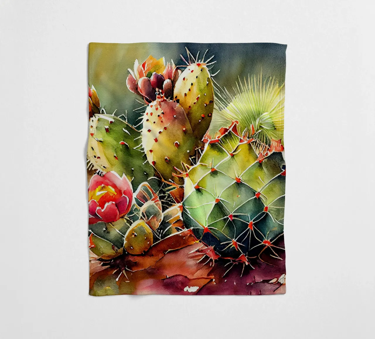 l'arte delle piante grasse e dei cactus coperta in pile da Justyna Jaszke JBJart