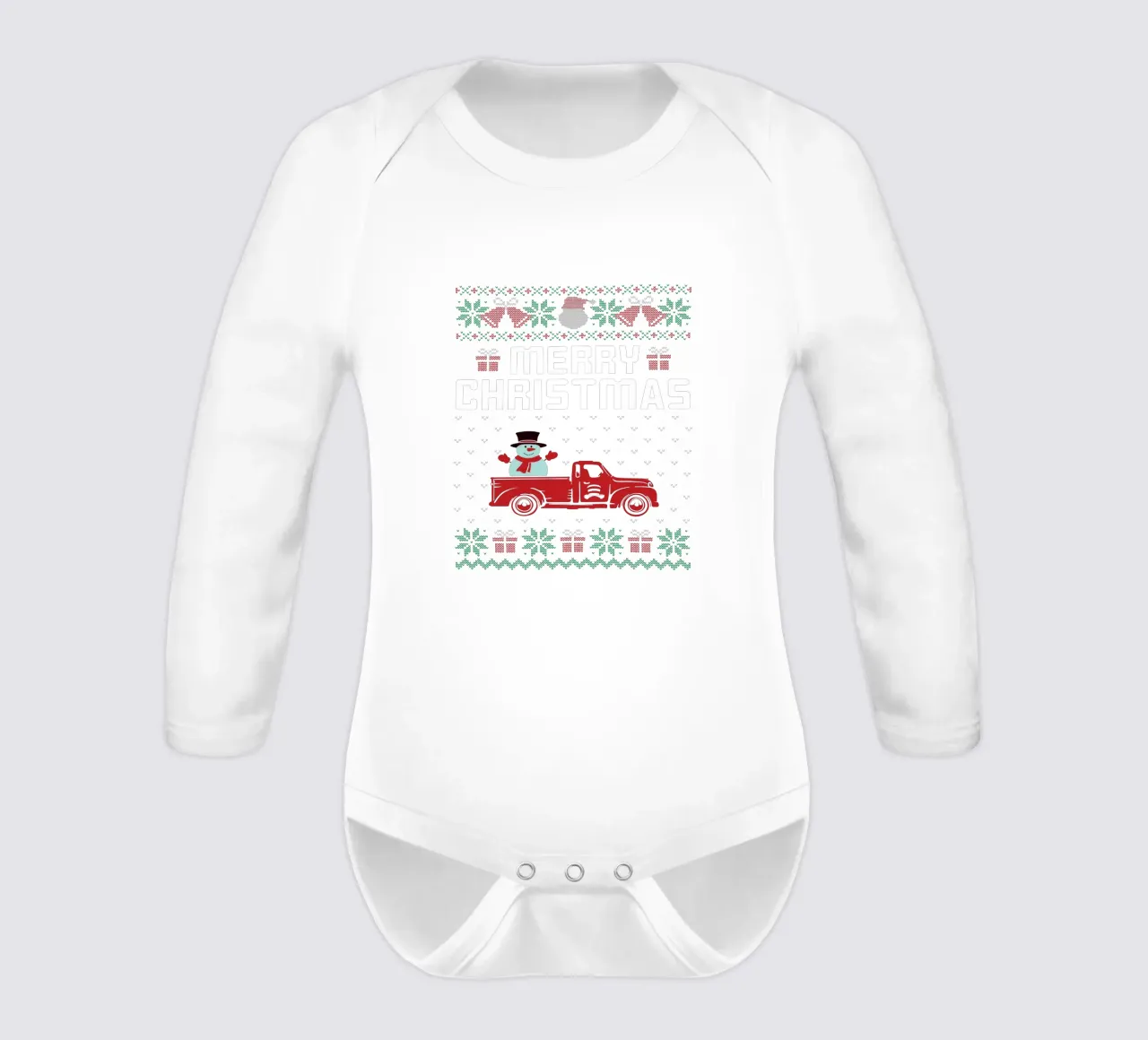 Merry Christma body de manga larga de edsonramosart