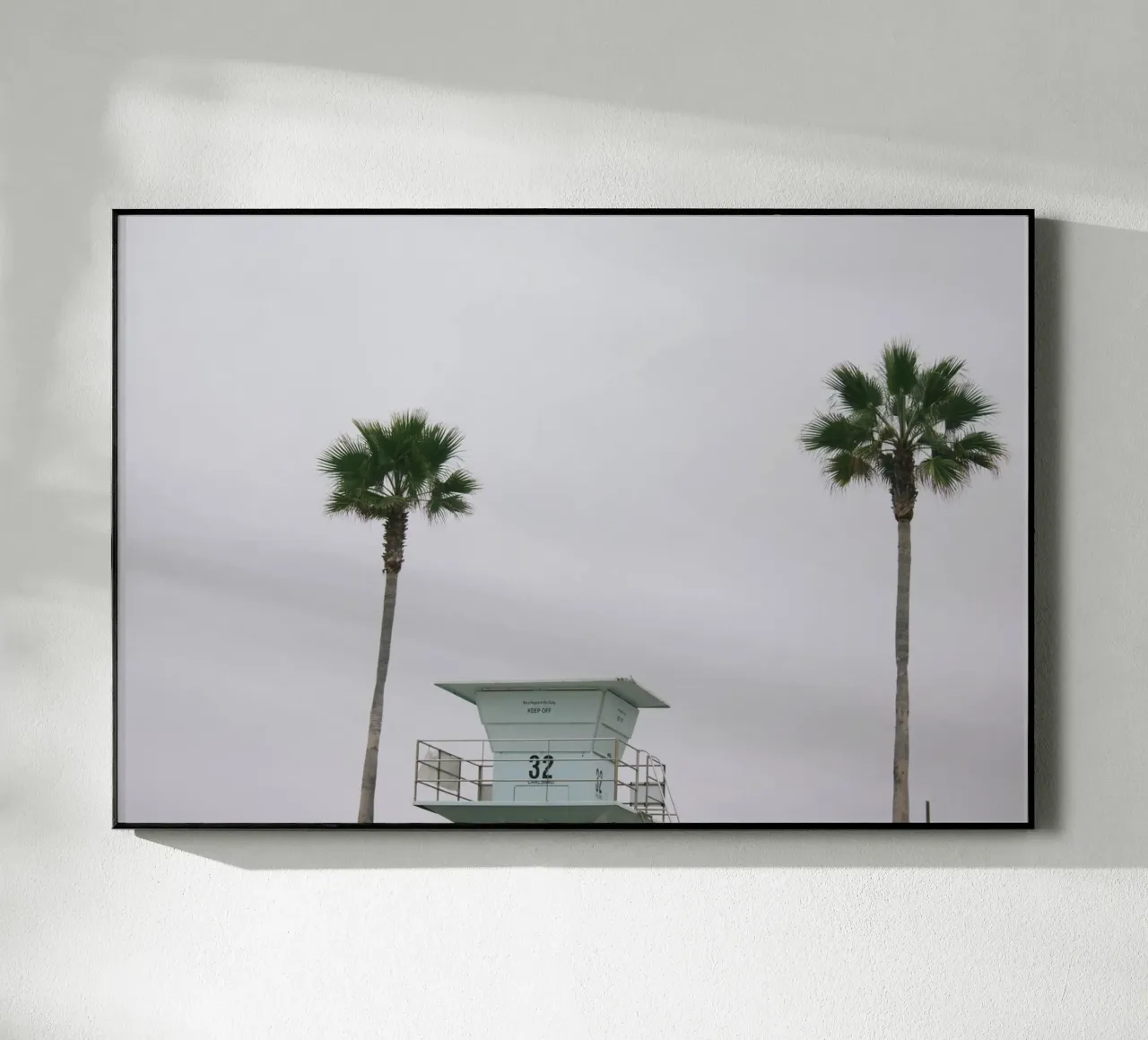 Lifeguard unter Palmen plexiglass da The Wild Creative Studio