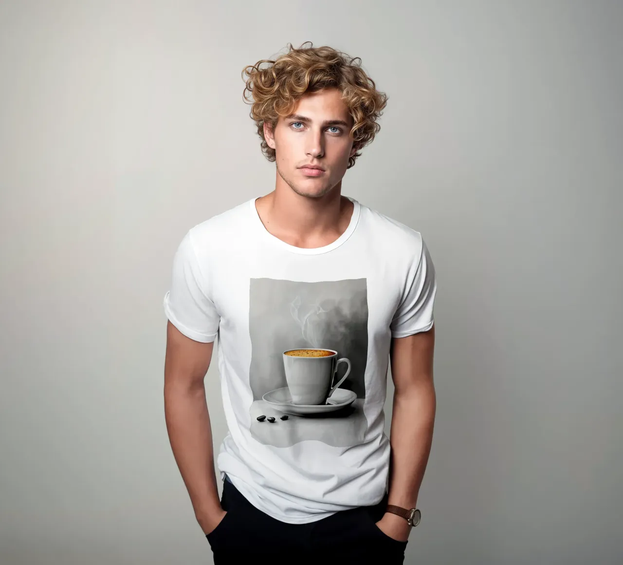 È l'ora del caffè t-shirt da Justyna Jaszke JBJart