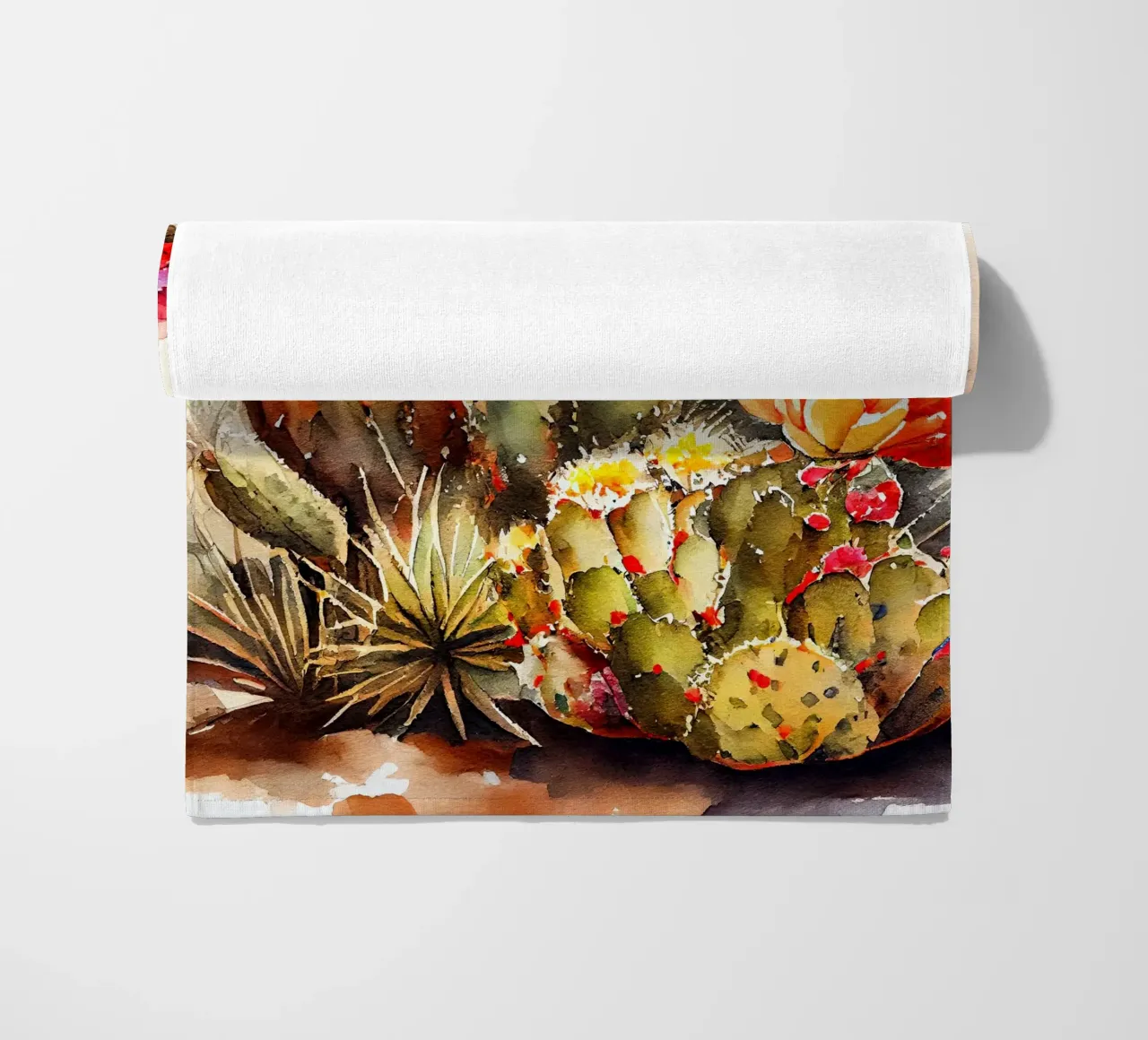l'arte delle piante grasse e dei cactus telo mare da Justyna Jaszke JBJart