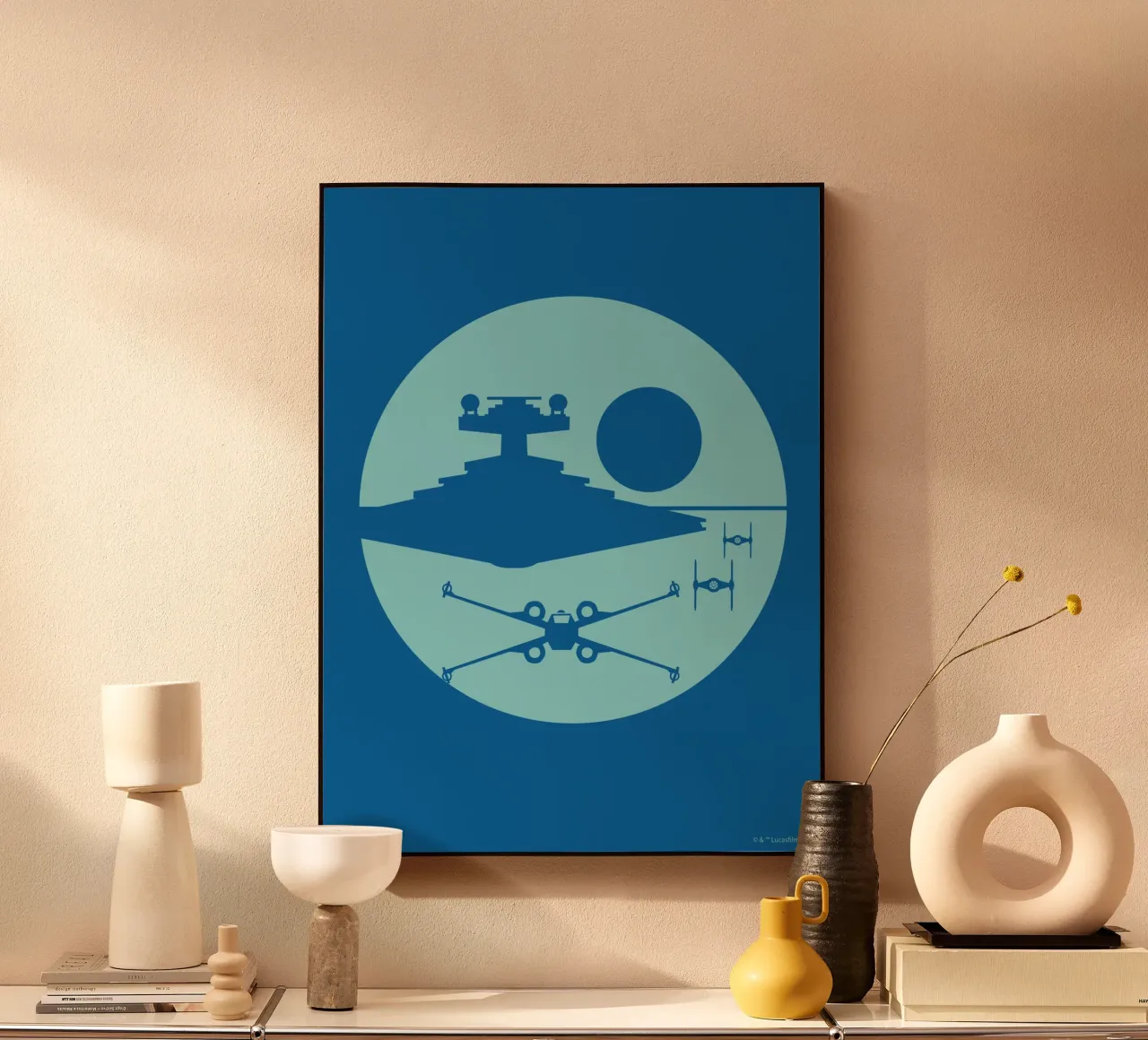 STERNENKRIEG AM HORIZONT alluminio dibond da Star Wars