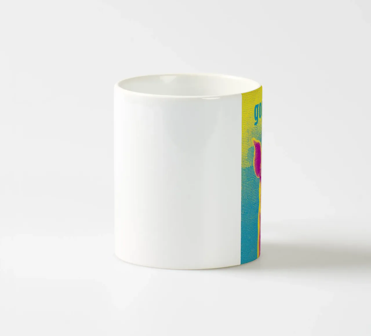 Buona fortuna | Maiale fortunato in stile pop art tazza in ceramica da Autofocus