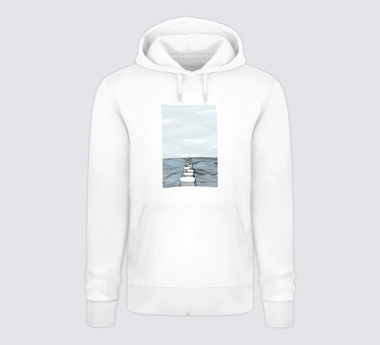Something Calm felpa con cappuccio da Waltraud Rieken