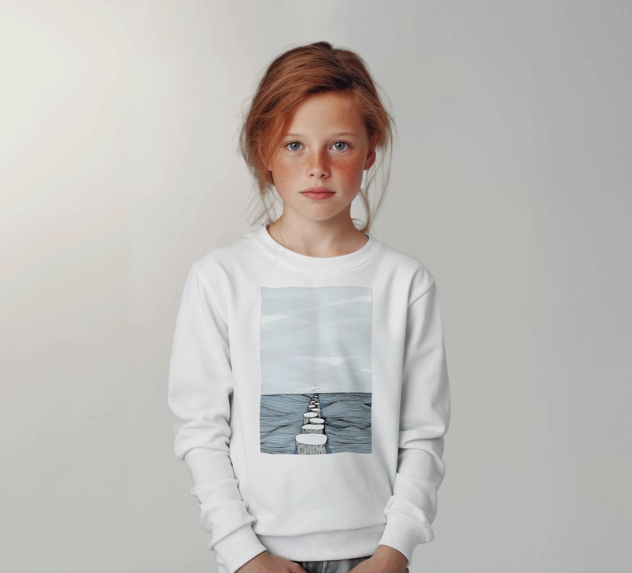 Something Calm felpa bambino da Waltraud Rieken