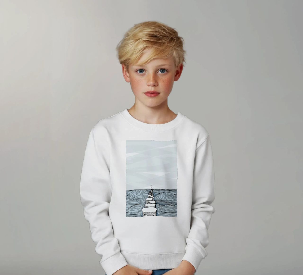 Something Calm felpa bambino da Waltraud Rieken