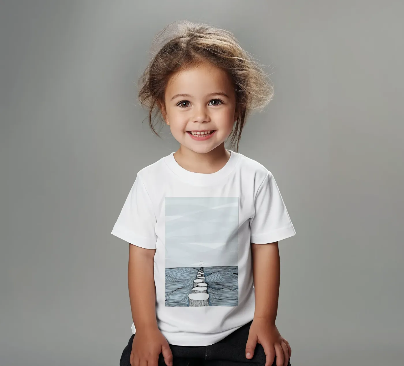 Something Calm t-shirt bambini da Waltraud Rieken