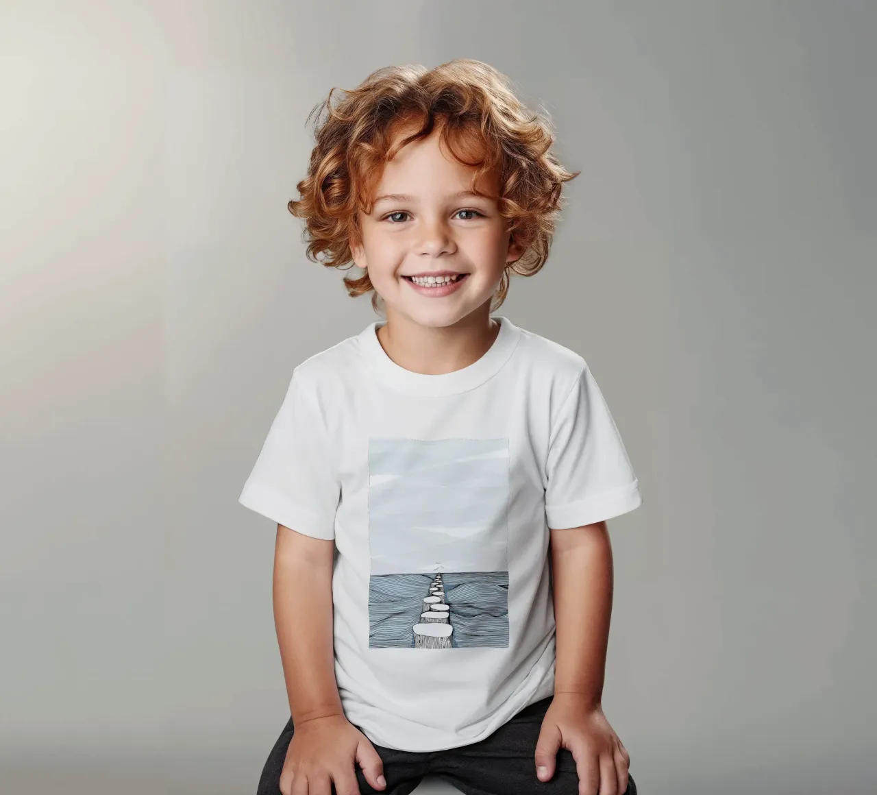 Something Calm t-shirt bambini da Waltraud Rieken