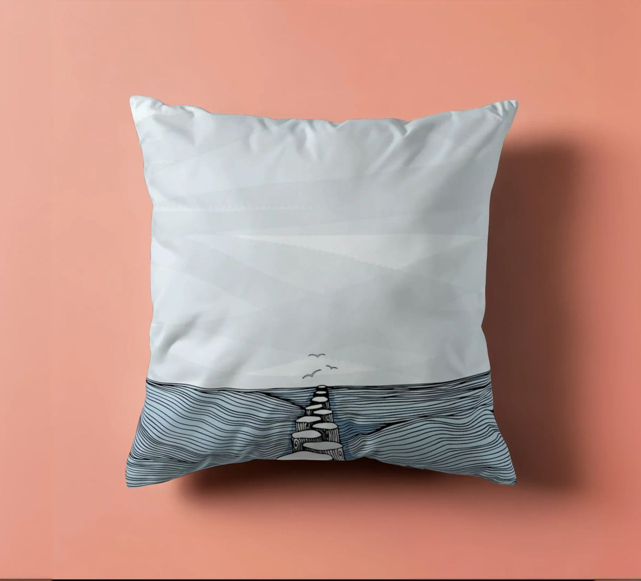 Something Calm cuscino da Waltraud Rieken
