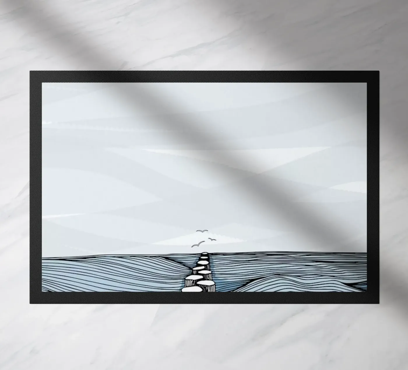 Something Calm Fußmatte von Waltraud Rieken