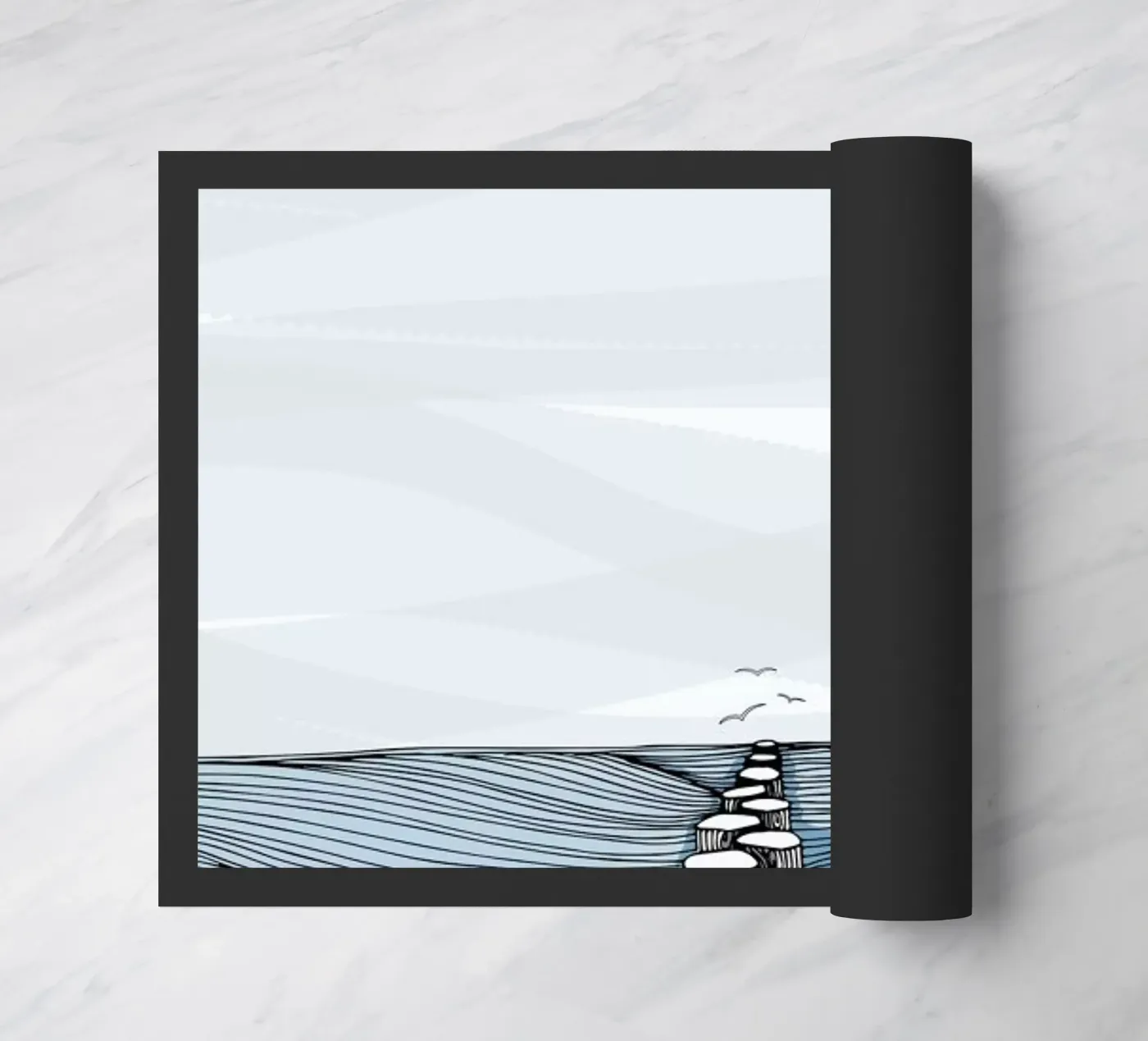 Something Calm Fußmatte von Waltraud Rieken