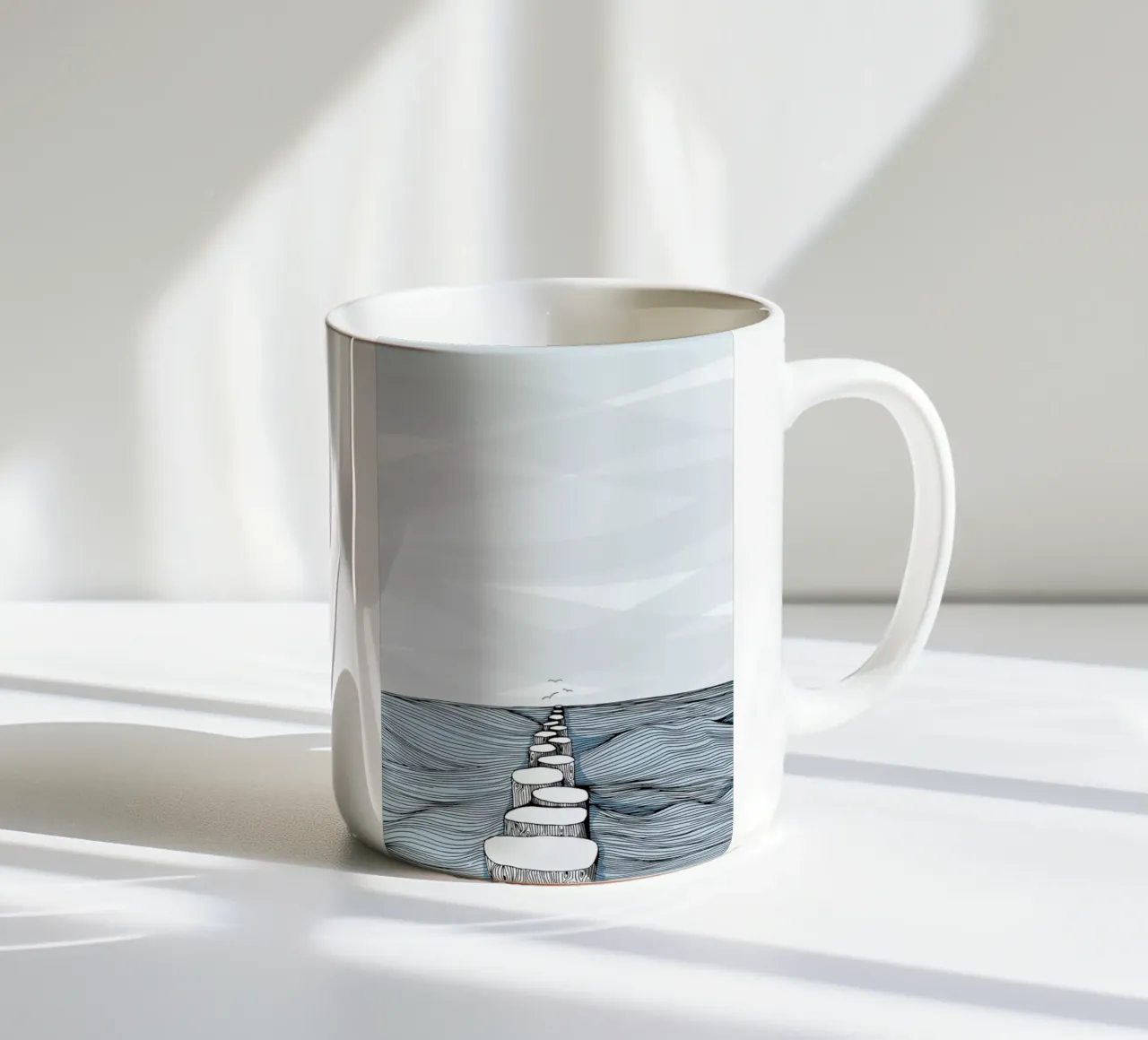 Something Calm Keramik Tasse von Waltraud Rieken