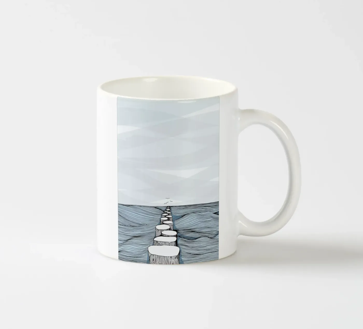 Something Calm ceramic mug by Waltraud Rieken