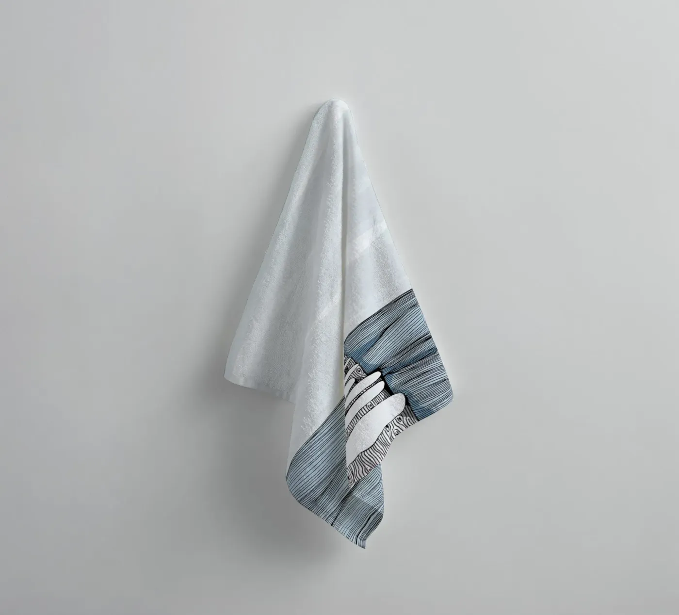 Something Calm towel by Waltraud Rieken