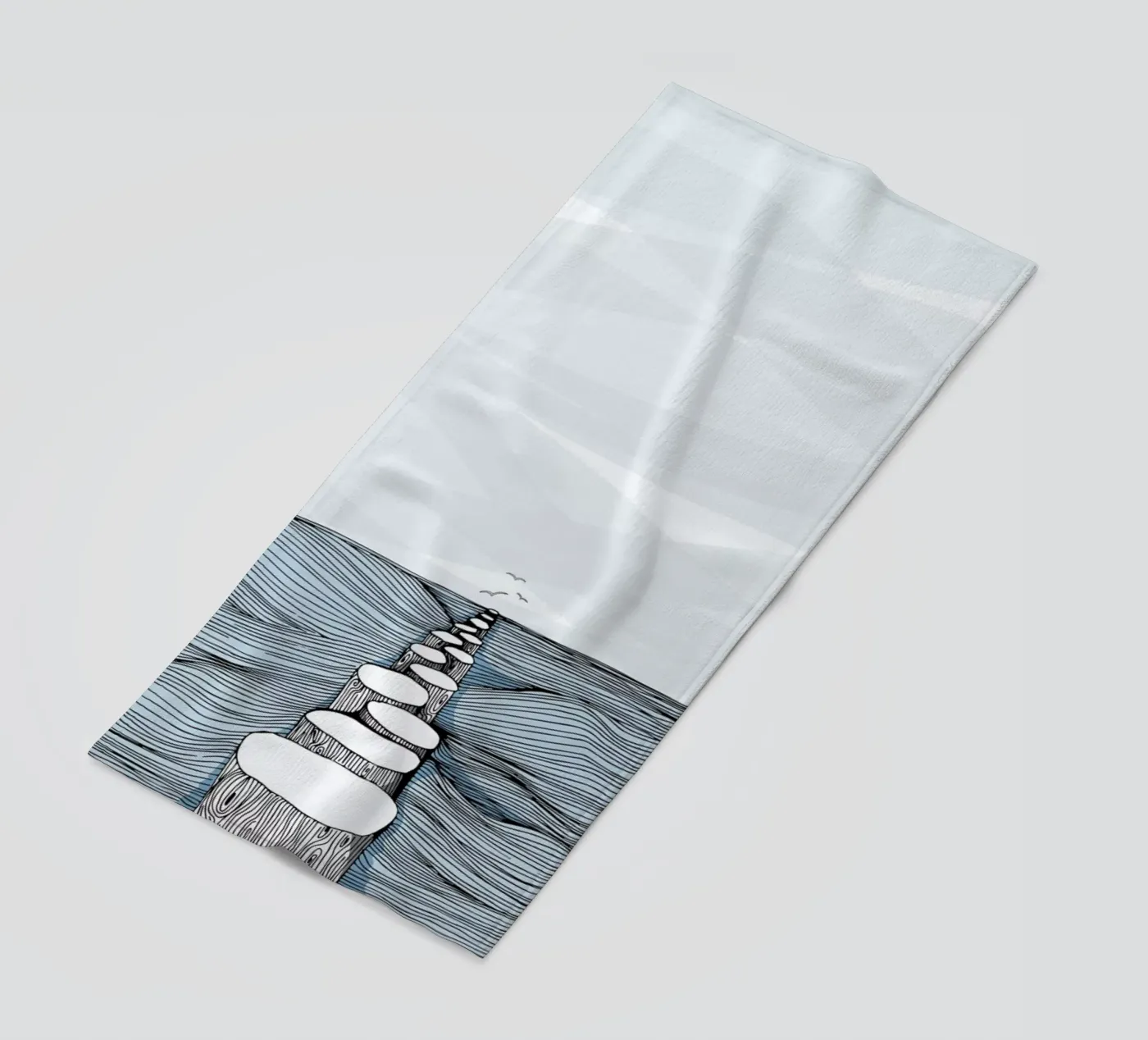 Something Calm strandhanddoek van Waltraud Rieken