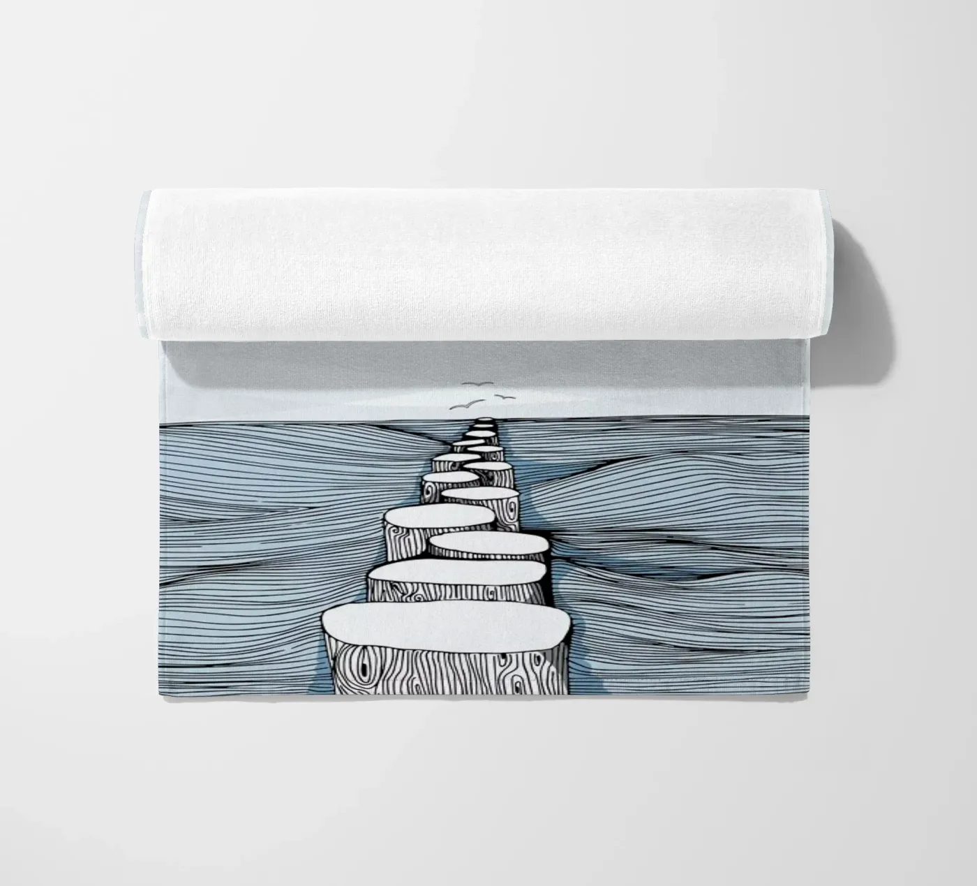 Something Calm Strandtuch von Waltraud Rieken