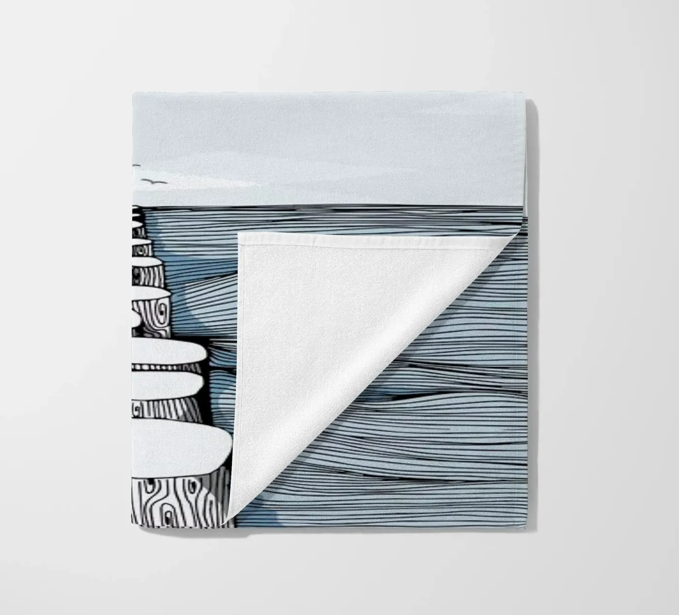 Something Calm strandhanddoek van Waltraud Rieken