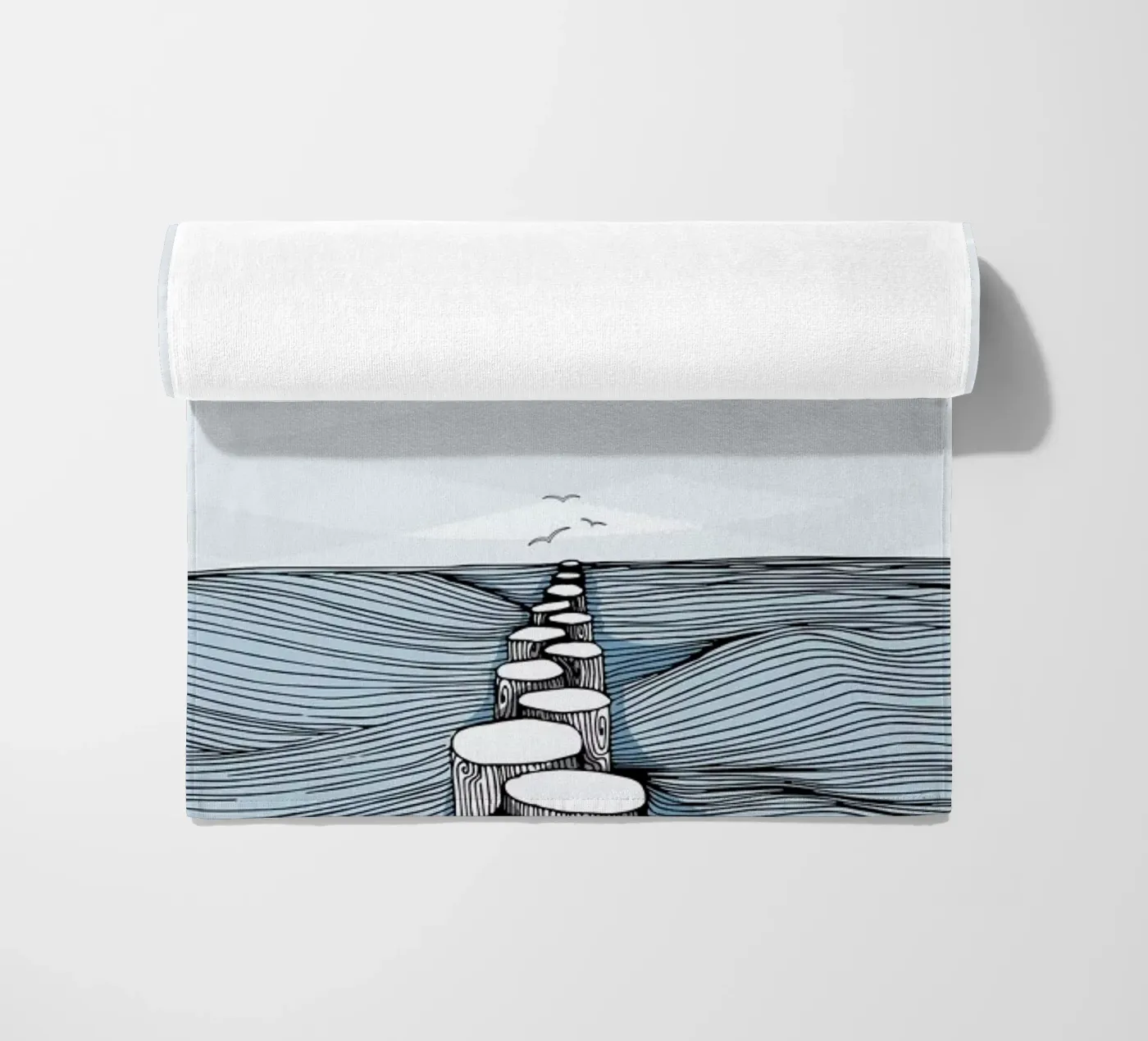 Something Calm Strandtuch von Waltraud Rieken