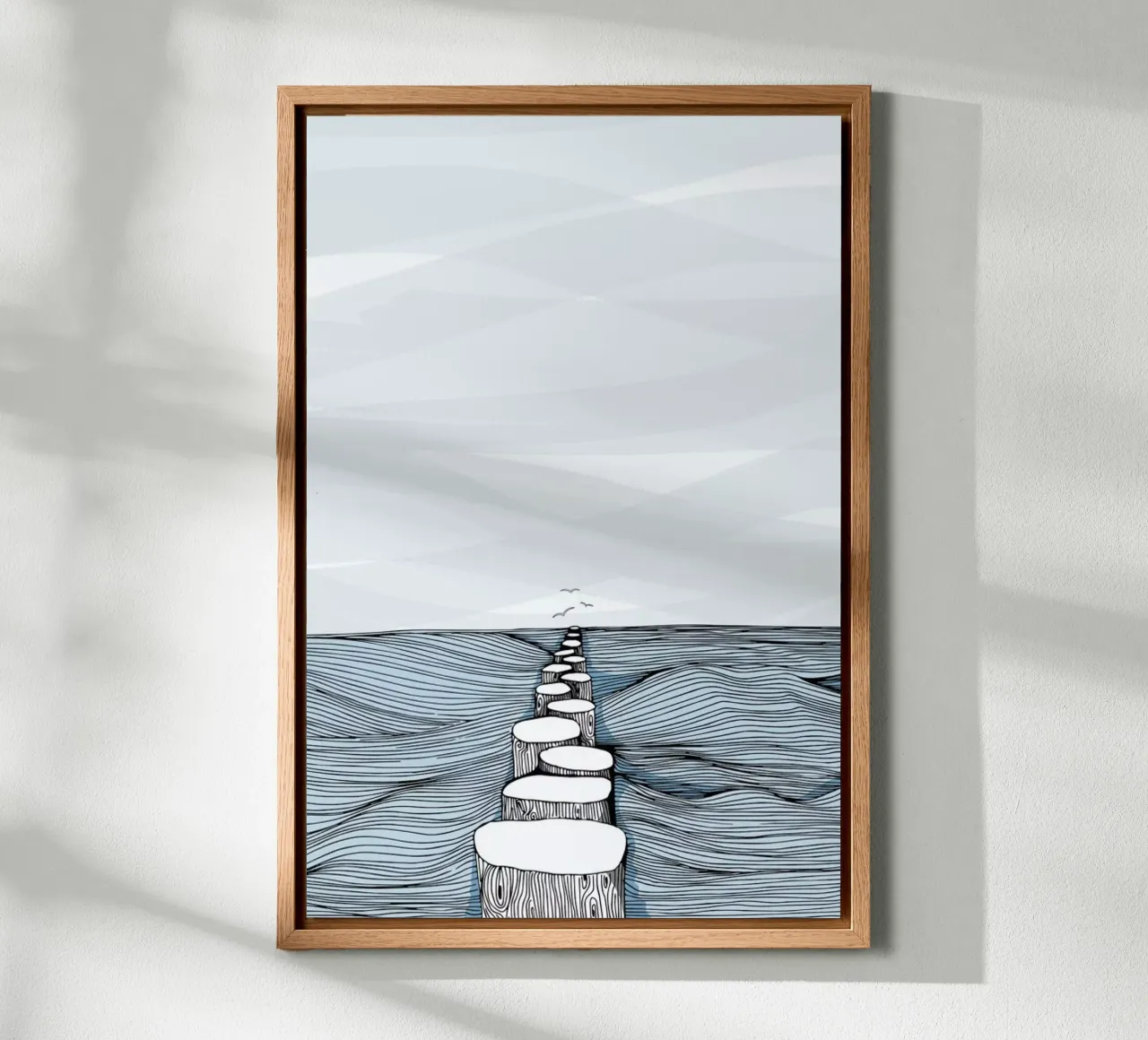 Something Calm tela con Cornice a cassetta da Waltraud Rieken
