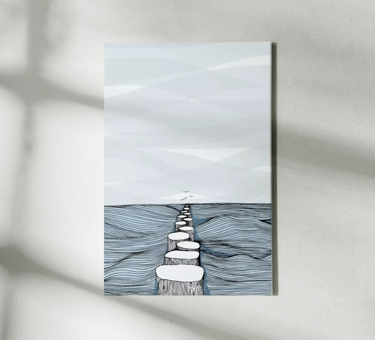 Something Calm tela con Cornice a cassetta da Waltraud Rieken