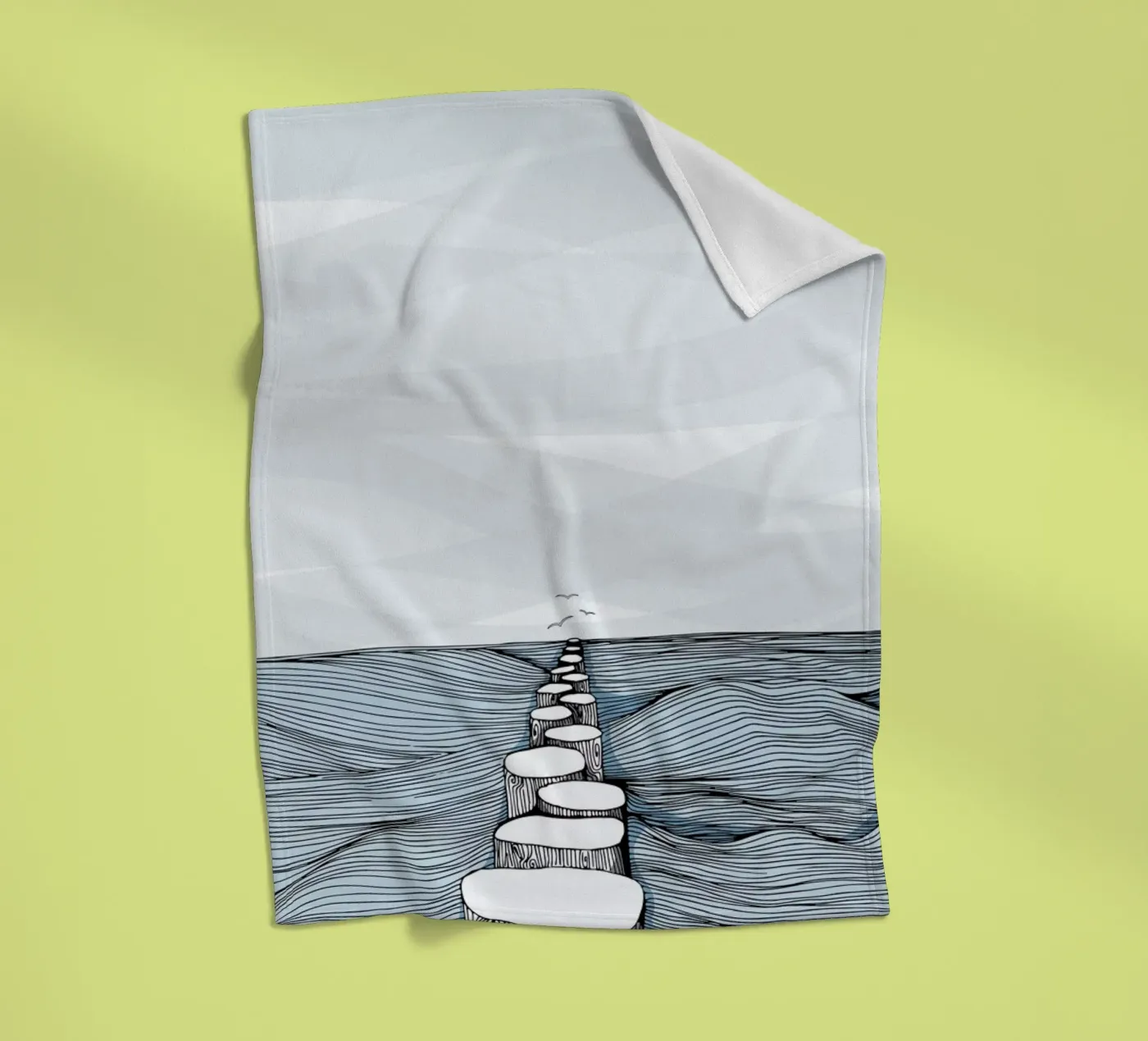 Something Calm fleecedeken van Waltraud Rieken