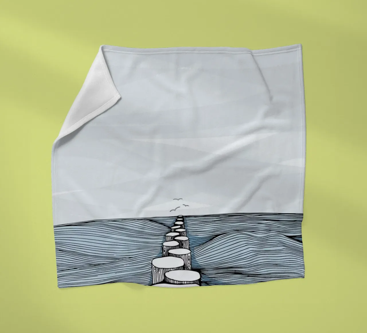 Something Calm Fleecedecke von Waltraud Rieken