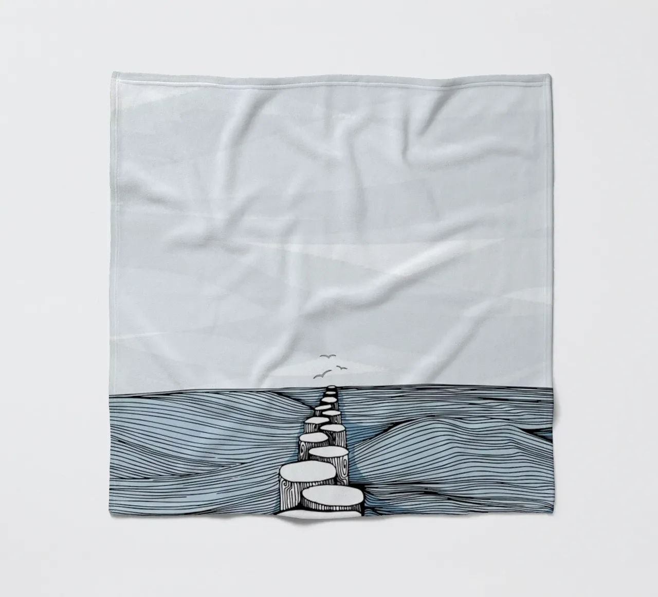 Something Calm Fleecedecke von Waltraud Rieken